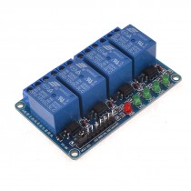 DC 12V 4CH Optocoupler Driver Shielded High Level DIY Relay Module