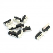 10Pcs AC 125V 2A NO NC Momentary Short Hinge Lever Arm Micro Limit Switches KW10