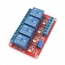 Optocoupler Shielded High Low Level Relay Module DC 12V 4CH for AVR TTL PIC