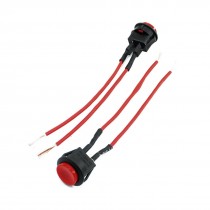 2 Pcs Panel Mount Wired Momentary SPST Car Button Switch 5A 250VAC 8A 125VAC