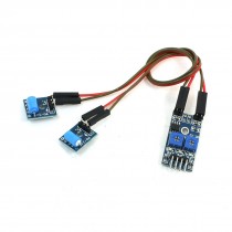 3.3-5V Dual channel Normally Closed Vibration Sensor Alarm Module