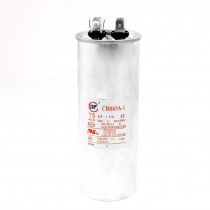 AC 450V Cylinderical Polypropylene Film 6P Air Conditioner Motor Capacitor 75uF