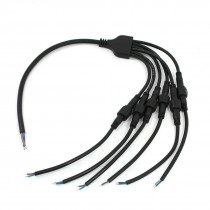 LED Strip Light 1 to 6 2 Pin Male Female Waterproof Adapter Cable Cord