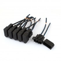 6PCS Black Auto Car ATC Blade Inline Fuse Holder Replacement DC 12V