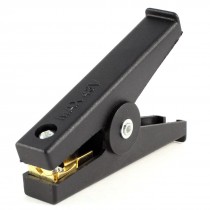 48V Car Battery Test Lead Insulated Crocodile Alligator Clip Clamp Black