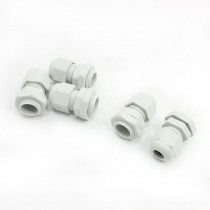 5 Pcs Waterproof PG9 Plastic Glands Fasteners for 4-7mm Dia Cable