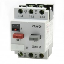 DZ108-20 1NO 1NC 14-20A Industrial Circuit Breaker for 35mm DIN Rail