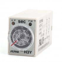 Adjustable Delay Time DPDT 8Pin 0-30s Sec H3Y-2 Timer Relay AC110V