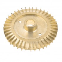 Water Pump Part Double Side 76mm Diameter Gold Tone Brass Impeller