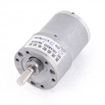300RPM 6mm Shaft Dia 2 Terminals Electric Gearbox Geared Motor 12VDC