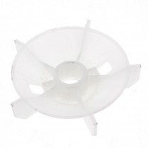 Y2-90 Replacement White Plastic Inner Dia 2.4cm 5 Impeller Motor Fan Blade