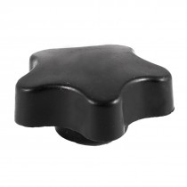 5mm Diameter Black Plastic Grip Replacement Star Hand Knob