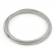 2.0mm Dia 7x7 7.5M Long Flexible Stainless Steel Wire Cable for Grinder