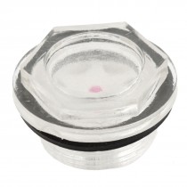 Clear Plastic Round Oil Level Sight Glass 27mm for Air Compressor