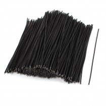 500 Pcs Black PVC Tin Plated Copper 0.6x150mm 22AWG Wire Brushless Motor Cable