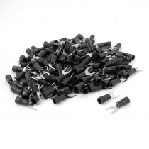 200 Pcs 6 5mm Bolt Diameter Furcate Pre Insulated Fork Terminal AWG14 12