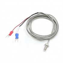 6mm Dia Mounting Thread K Type Temperature Sensor Thermocouple Probe 2M Long