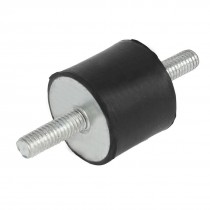 6mm Male Thread 25mmx21mm Rubber Base Vibration Isolator Mount