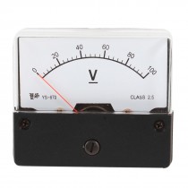 AC 0-100V Rectangle Direct Current Volttage Analog Panel Meter YS-670