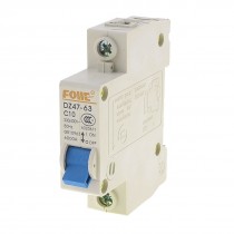 230V/400VAC 10A 1P Moulded Case Short Circuit Breaker 6000A DZ47-63