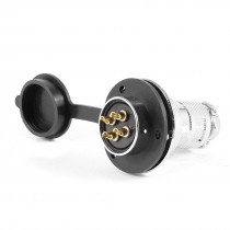 Metal Flange 25mm Head GX25-4 4Pin Male Aviation Plug Connector