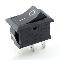 AC 6A 250 10A 125V SPST 2 Pins ON/OFF Black Button Boat Rocker Switch