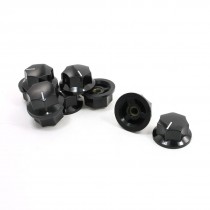 10 Pcs Black 33mm x 17mm Rotary Knobs for 6mm Dia. Shaft Potentiometer