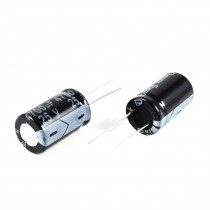 2 Pcs 4700uF 25V 105C Radial Electrolytic Capacitors Black 26x16mm