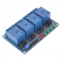 DC 9V 4CH Optocoupler Driver Shielded High Level DIY Relay Module