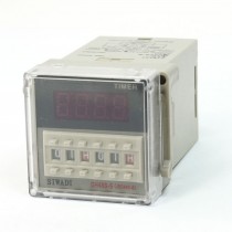 DH48S-S 4 Digits Display DPDT 0.1s-99H99M Count Up Digital Counter Relay AC220V