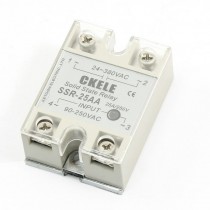 SSR-25AA 25A Single Phase AC to AC Solid State Module Relay w Cover