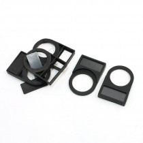 5Pcs Black 22mm Dia Push Button Switch Guard Plastic Notice Board