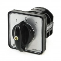 Rotary Cam 1-0-2 3 Position Changeover Combination Switch 4 Terminals