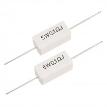 10x 5W Watt 0.1 Ohm 5% Ceramic Cement Power Resistor