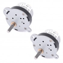 2pcs 30RPM Synchronous Reduction 5mm Shaft Dia Gearbox Geared Motor 12VDC