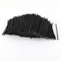 1000 Pcs Black PVC Tin Plated Copper 0.5x80mm 22AWG Wire Brushless Motor Cable
