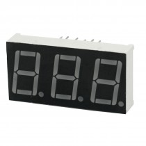 Red Emitted Light 3-Digits Common Cathode LED Display 38x19mm
