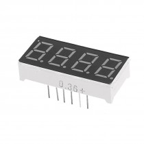 Dual Rows 12 Pins 7 Segments 4 Digits Red LED Numeric Display