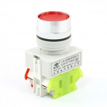 Red Head 4 Terminals DPST Latching Push Button Switch Ith 10A Ui660V