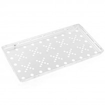 Sliver Tone 23.5cm x 12cm x 1.5cm Diamond Tread Plate Peg Aluminum Board