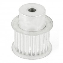 1/5" Pitch 4/13" Bore 25 Tooth Synchronous Timing Belt Pulley Silver Tone