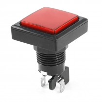 SPST Momentary Game Machine Red Head Square Button Micro Switch