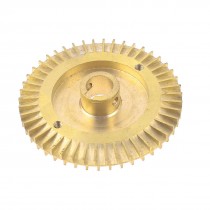 Water Pump Part Double Side Gold Tone Brass Impeller 85mm/ 3.35" Dia