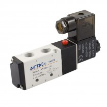 DC 12V 3W 2 Positions 5 Way Magnetic Solenoid Valve 4V210 08