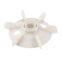 Y90 Beige Plastic 6 Blades Leaves Electrical Motor Fan Blade Max Dia 14.5cm