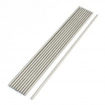 10Pcs Stainless Steel 200mm x 3mm Round Rod Stock for RC Airplane Model