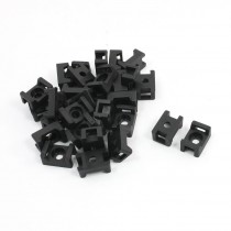 30 Pcs 5.5mm Width Wire Cable Tie Holder Black Plastic Mounting