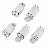 6mm x 10mm DC 3V 3500RPM Miniature Electric Vibration Motor 5 Pcs