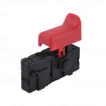 AC 250V 4A SPST Optional Lock On Electric Tool Trigger Switch Black Red