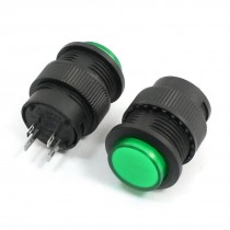 2 Pcs x AC 250V 3A 16mm Thread NO Momentary Pushbutton Switch